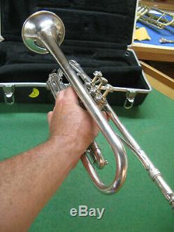 Cleveland Toreador Trumpet in Silver Reconditioned Non-original Case and MP