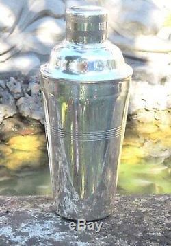 Collectable Art Deco Silver Plated Cocktail Shaker by Loftus of London c1930