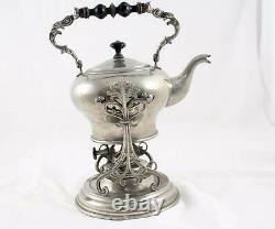 Collectable Original Kettle Samovar Tea Urn Teapot Silver Plated France 19C