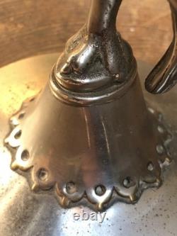 Condiment set Antique vintage Parrot bird egg cruet set silver plate 5.5 high