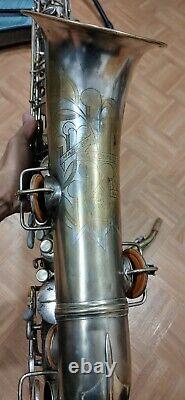 Conn 10m Transitional Silver Plate Original Tenor Saxophone