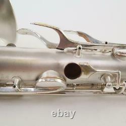 Conn Transitional Chu Berry Tenor Saxophone SN 243300 ORIGINAL SILVER ART DECO