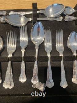 Cooper Ludlam Cutlery Set 68 Pieces Sheffield Victorian Pattern VGC No Box