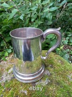 Crested Old Sheffield Plate Tankard