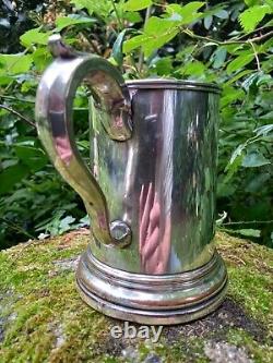 Crested Old Sheffield Plate Tankard