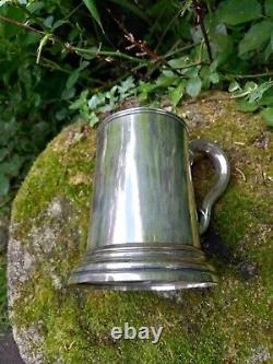 Crested Old Sheffield Plate Tankard