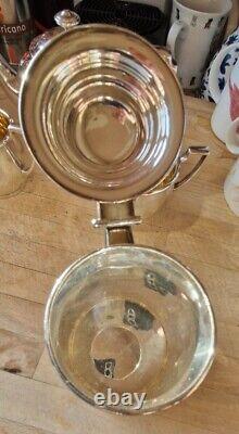 Crown Derby Silver Co, Silver Plate Small Lidded Tankard c1900