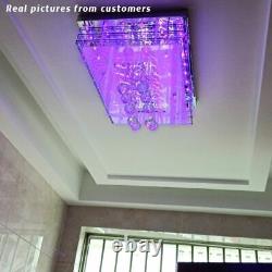 Crystal LED Ceiling Light Exquisite Luxuries Surface Mounted Dimmable Lampshades