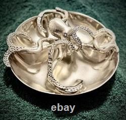 Culinary Concepts Four Section Server Octopus Plate Party Nibble Snacks USED