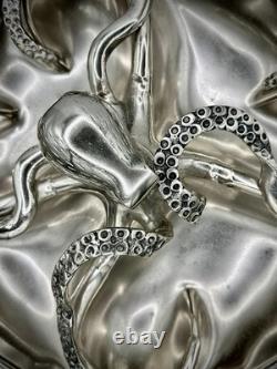 Culinary Concepts Four Section Server Octopus Plate Party Nibble Snacks USED