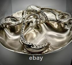 Culinary Concepts Four Section Server Octopus Plate Party Nibble Snacks USED