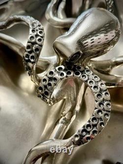 Culinary Concepts Four Section Server Octopus Plate Party Nibble Snacks USED