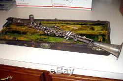 Cundy H. Bettoney Silva Bet Original Silver Plate Metal Bb clarinet in Case