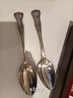 Cutlery 42pc silver plated Set& EPNS-A1 Silver-plate In Wooden Box VINTAGE CLASS