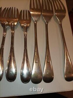 Cutlery 42pc silver plated Set& EPNS-A1 Silver-plate In Wooden Box VINTAGE CLASS