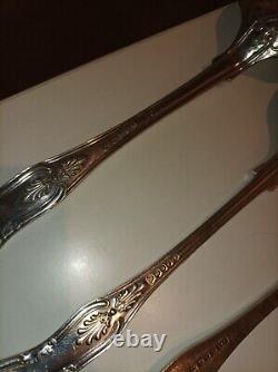 Cutlery 42pc silver plated Set& EPNS-A1 Silver-plate In Wooden Box VINTAGE CLASS