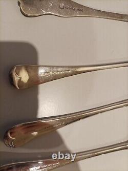 Cutlery 42pc silver plated Set& EPNS-A1 Silver-plate In Wooden Box VINTAGE CLASS