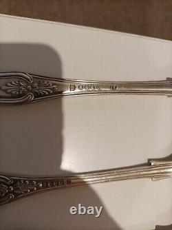 Cutlery 42pc silver plated Set& EPNS-A1 Silver-plate In Wooden Box VINTAGE CLASS