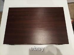 Cutlery 42pc silver plated Set& EPNS-A1 Silver-plate In Wooden Box VINTAGE CLASS