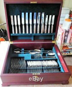 Cutlery Set Of 127 Pieces In Original Set Wooden Canteen With Lock+key