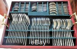 Cutlery Set Of 127 Pieces In Original Set Wooden Canteen With Lock+key