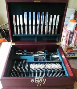 Cutlery Set Of 127 Pieces In Original Set Wooden Canteen With Lock+key