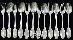 Cutlery Set Silver Plated, 6 Forks 6 Spoon IN Original Box, Christofle Paris