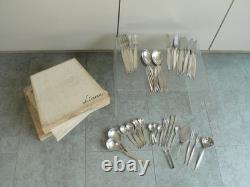 Cutlery Silver Plate BSF Liane MCM Mid Century Cutlery x 50 Pieces