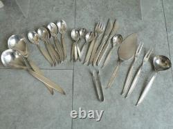 Cutlery Silver Plate BSF Liane MCM Mid Century Cutlery x 50 Pieces