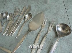 Cutlery Silver Plate BSF Liane MCM Mid Century Cutlery x 50 Pieces
