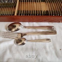 Cutlery set in silver plated 37 pieces GG punch decoration roller and shell