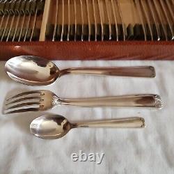 Cutlery set in silver plated 37 pieces GG punch decoration roller and shell