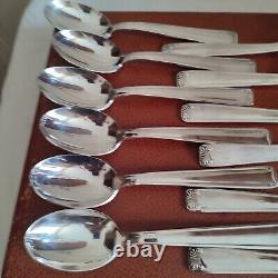 Cutlery set in silver plated 37 pieces GG punch decoration roller and shell