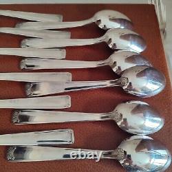 Cutlery set in silver plated 37 pieces GG punch decoration roller and shell