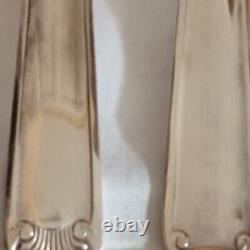 Cutlery set in silver plated 37 pieces GG punch decoration roller and shell
