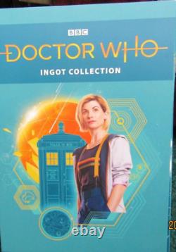 DOCTOR WHO FIGURES SILVER PLATED INGOT COLLECTION LIMITED 29X50mm