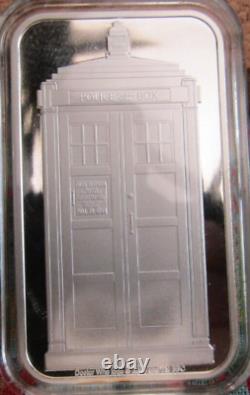 DOCTOR WHO FIGURES SILVER PLATED INGOT COLLECTION LIMITED 29X50mm