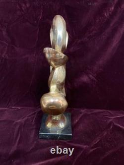 D'Argenta Mendoza Signed Silver And Gold Plate Abstract Sculpture 222/250