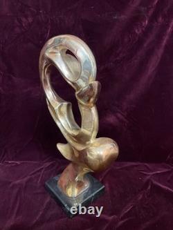 D'Argenta Mendoza Signed Silver And Gold Plate Abstract Sculpture 222/250