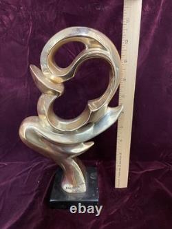 D'Argenta Mendoza Signed Silver And Gold Plate Abstract Sculpture 222/250