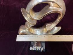D'Argenta Mendoza Signed Silver And Gold Plate Abstract Sculpture 222/250