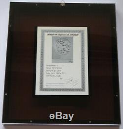 Dali Salvador Bas Relief En Argent 925/1000 Signé 1977 Signed Silver Plate D. 500