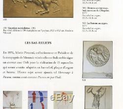 Dali Salvador Bas Relief En Argent 925/1000 Signé 1977 Signed Silver Plate D. 500