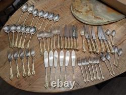 Davenport & Sullivan Silver plated with Gilt hold handles Cutlery set