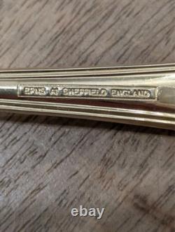 Davenport & Sullivan Silver plated with Gilt hold handles Cutlery set