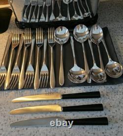 David Mellor Silver plated Cutlery Set Knives Forks Spoons Modern Design