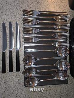 David Mellor Silver plated Cutlery Set Knives Forks Spoons Modern Design