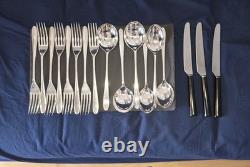 David Mellor Silver plated Cutlery Set Knives Forks Spoons Modern Design