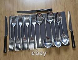 David Mellor Silver plated Cutlery Set Knives Forks Spoons Modern Design