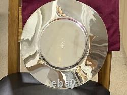 De Lamerie China Caravel Pattern Encrusted Edge Lay Silver Plated Tray 14